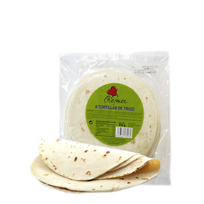 Tortilla de Trigo 15 cm Gorditas 8 Unds Chefmex Tortillas CM Abastos