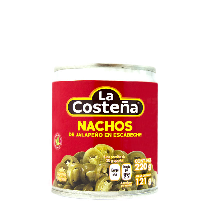 Jalapeños Nachos en escabeche 220g 220 g La Costeña Chiles CM Abastos