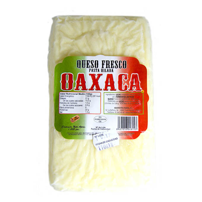 Queso Oaxaca en barra 1kg 1 Kg Oaxaca
